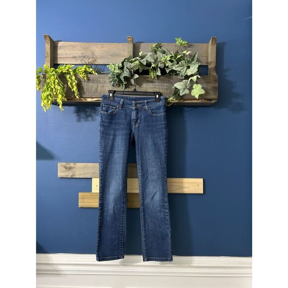 L.L. Bean Denim - L.L. Bean Mid-Rise Dark Wash Straight-Leg Jeans Sz 2P. EUC
